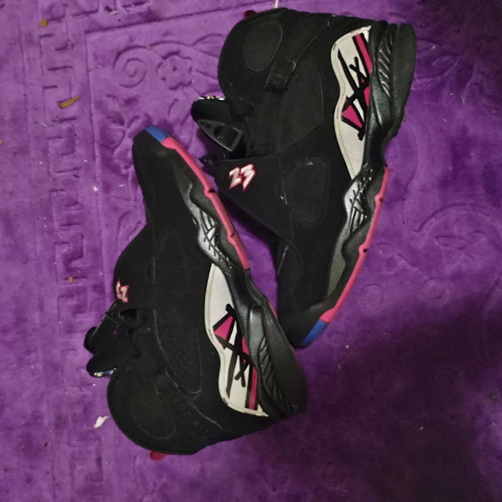 Stylish Black and Pink Sneakers